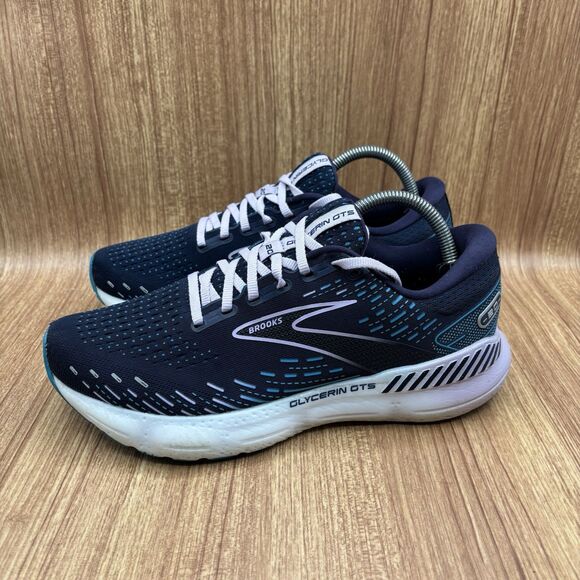 Brooks Women's Glycerin 20 Neutral Running Sneaker Blue Purple Size 10 B - Picture 3 of 8